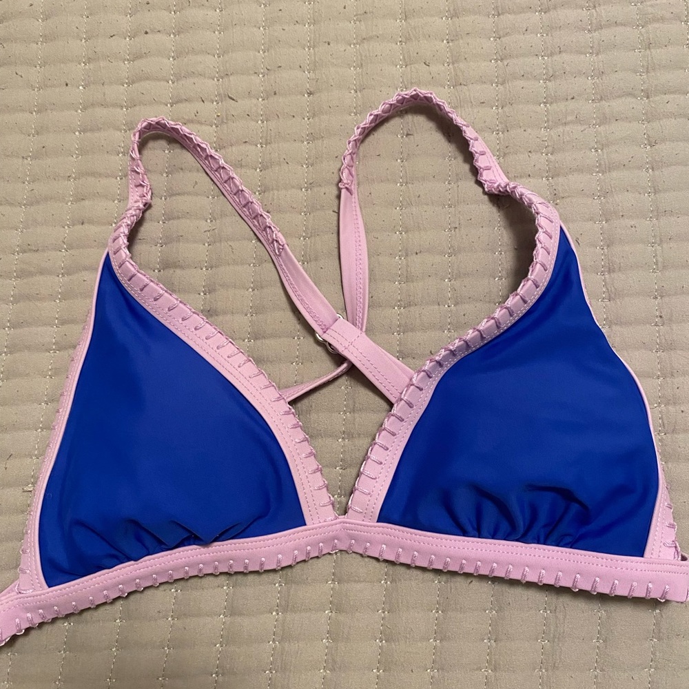 Xhilaration Blue and Purple Bikini Top